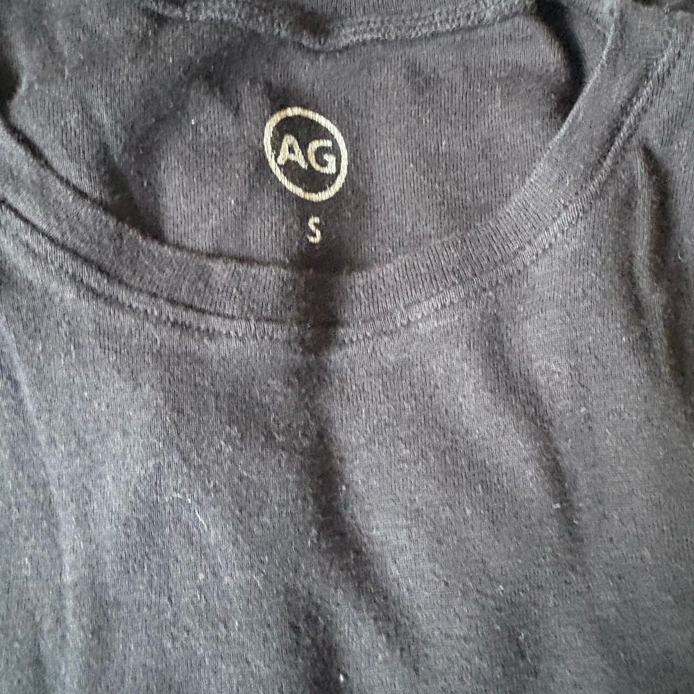 Ag Adriano Goldschmied Black Short Sleeve Tee - Picture 2 of 3